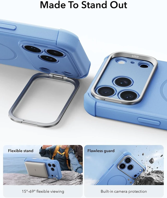 Alt view image 4 of 7 - Cyber Tough for iPhone 18 Pro Max/17 Pro Max Case with Flex Stand