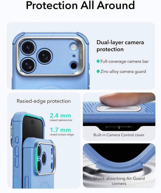 Alt view image 5 of 7 - Cyber Tough for iPhone 18 Pro Max/17 Pro Max Case with Flex Stand