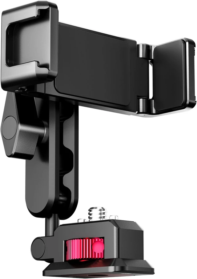 Alt view image 7 of 7 - MA56 4-in-1 Metal Phone Tripod Mount with Cold Shoe & Arca Swiss Plate, 360° Adjustable Hot Shoe Camera Phone Mount for iPhone, Compact All-in-One Adapter for Smartphone Photography & Video