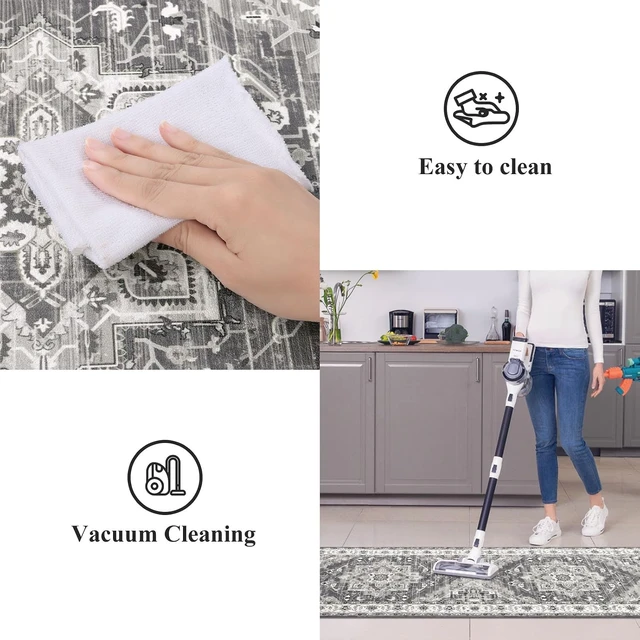 Alt view image 5 of 7 - Cushioned Kitchen Rug Sets 3 Piece Anti Fatigue Kitchen Mats for Floor Non Slip Waterproof Kitchen Rugs and Mats Comfort Standing Mat Runner for Home Office,Sink,Laundry