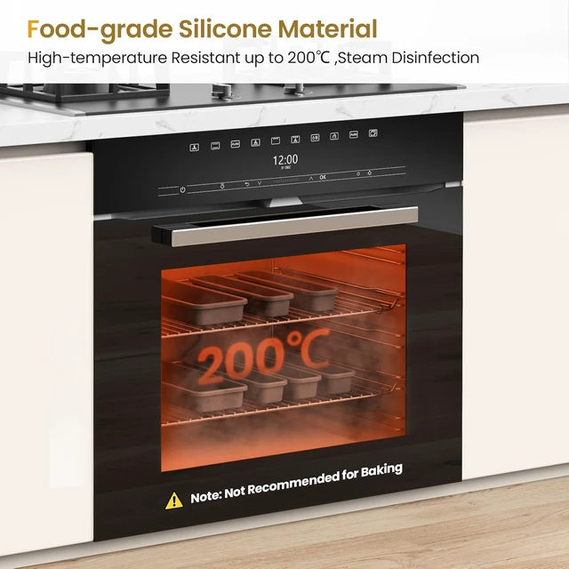 Alt view image 4 of 7 - 7 Pack Silicone Silverware Drawer Organizer, DIY Free Combination Kitchen Drawer Organizer, Utensil Organizer, Moisture-proof and Heat-resistant up to 200°C, Anti-slip Design (Grey)