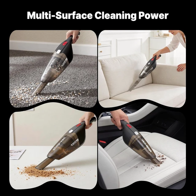 Alt view image 6 of 7 - Wet/Dry Handheld Vacuum Cordless, Wall-Mounted Hand Vac, Black