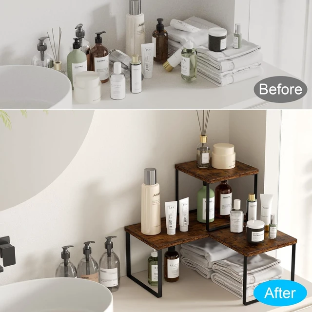 Alt view image 5 of 7 - Countertop Shelf, Kitchen Counter Organizer, Adjustable, Stackable