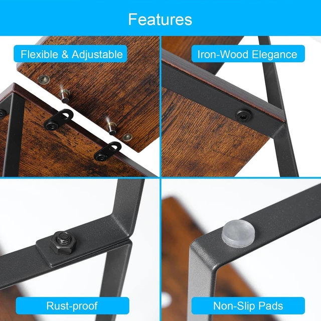Alt view image 7 of 7 - Kitchen Counter Organizer, Countertop Shelf, Adjustable, Stackable