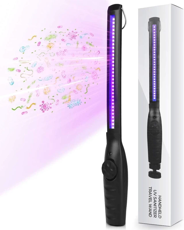 Main image of UV Light Sanitizer, Portable UV Light Disinfection Lamp USB Rechargeable Ultraviolet Light Sanitizer for Home Hotel Travel Car UV Light Sanitizer Wand