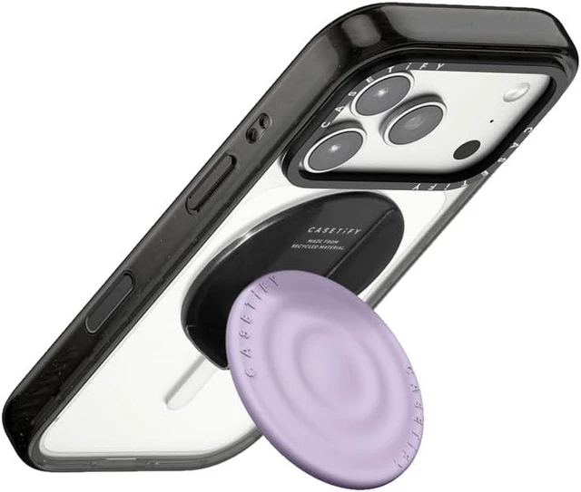 Alt view image 3 of 4 - Snappy Ripple Grip Stand Compatible with Magsafe - Lavender