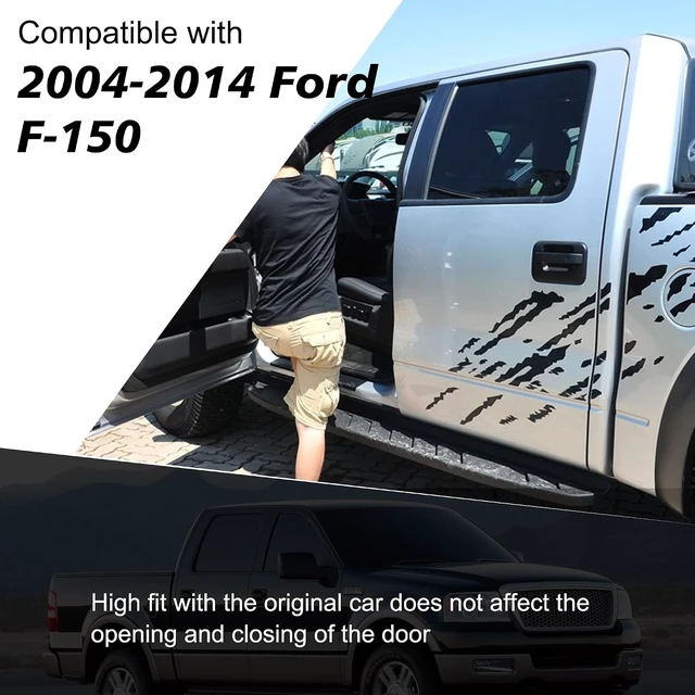 Alt view image 5 of 6 - Door Window Pillar Trim Moldings Fit for Ford F150 2004-2014