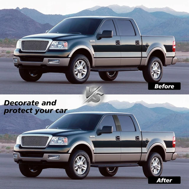 Alt view image 6 of 6 - Door Window Pillar Trim Moldings Fit for Ford F150 2004-2014