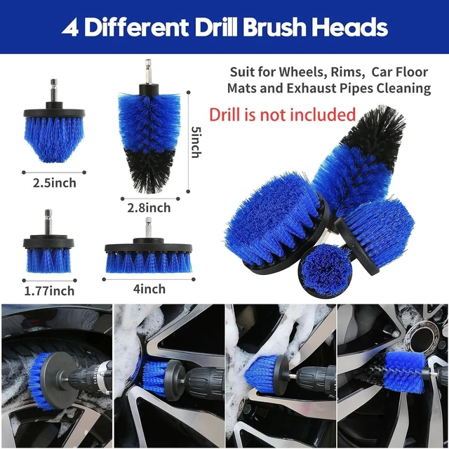 Alt view image 2 of 7 - 38PcsB Car Detailing Kit Detailing Brush Set Car Wash Cleaning Kit Blue