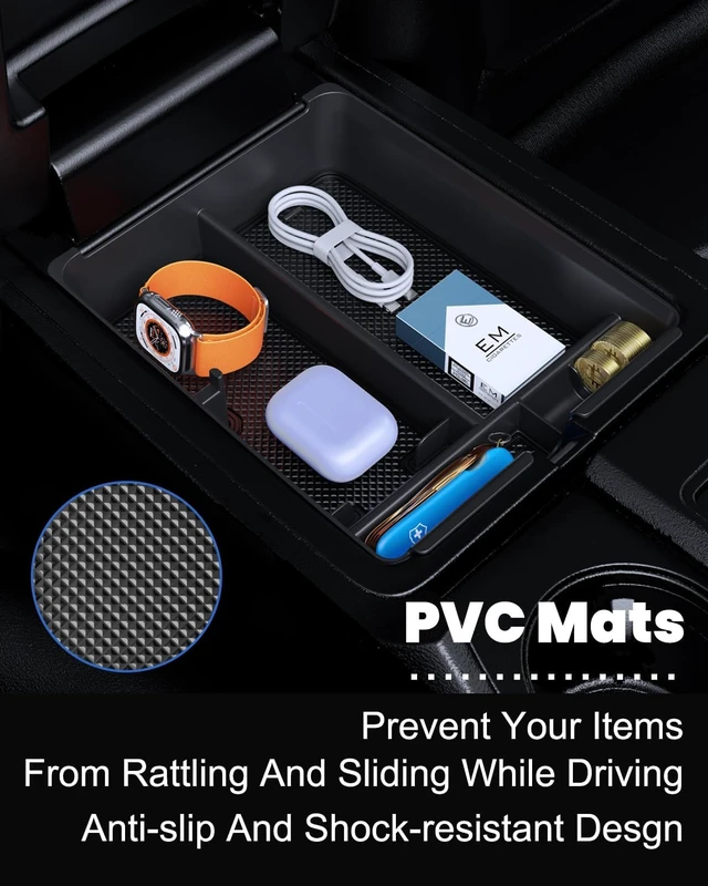 Alt view image 6 of 7 - 3PCS Center Console Organizer Set Accessories Compatible with Honda Pilot 20232026 & Honda Passport 2026 Includes Dash Tray, Hidden Storage Box & Center Console Divider, Keep Your Cabin Neat