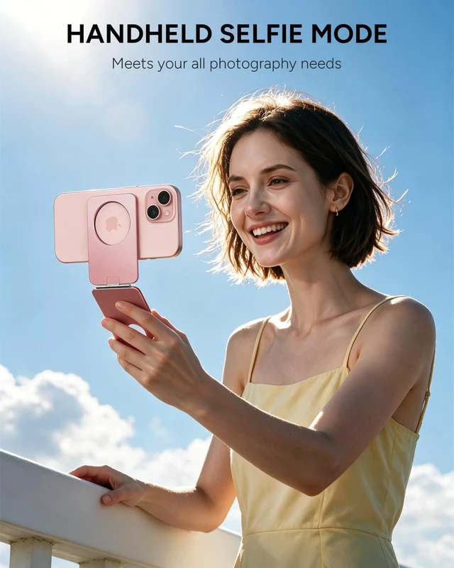 Alt view image 3 of 7 - Phone Tripod Stand, Portable Selfie Stick for iPhone, Ultra-Thin