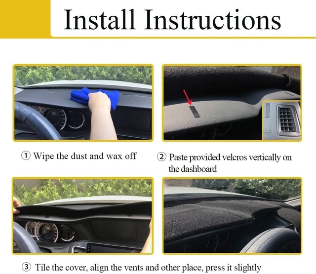 Alt view image 4 of 4 - Dash Cover Mat Fit for Toyota 4Runner Pickup Truck (DarkGray)F95
