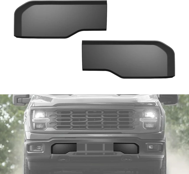 Main image of Front Bumper Guards Pads for Ford F-150 2024-2025, Black 2PCS