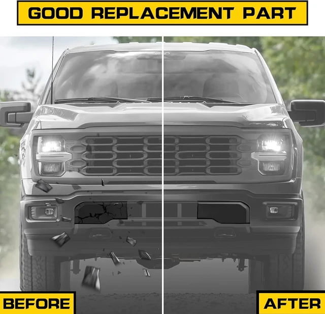 Alt view image 2 of 7 - Front Bumper Guards Pads for Ford F-150 2024-2025, Black 2PCS