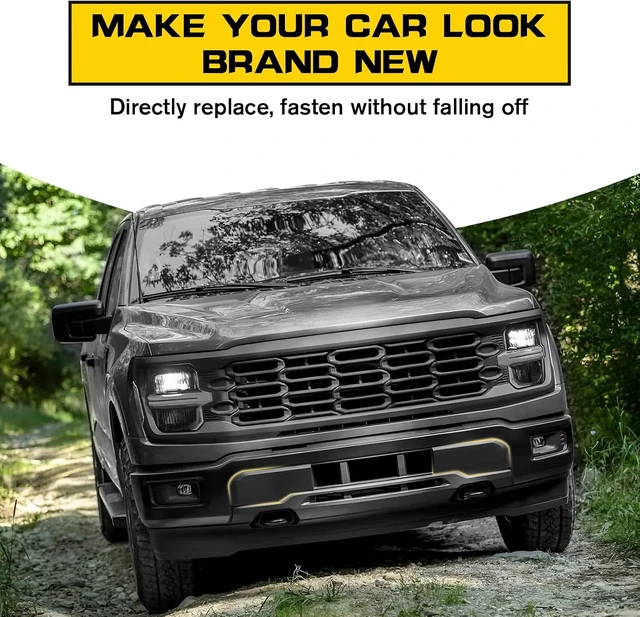 Alt view image 6 of 7 - Front Bumper Guards Pads for Ford F-150 2024-2025, Black 2PCS