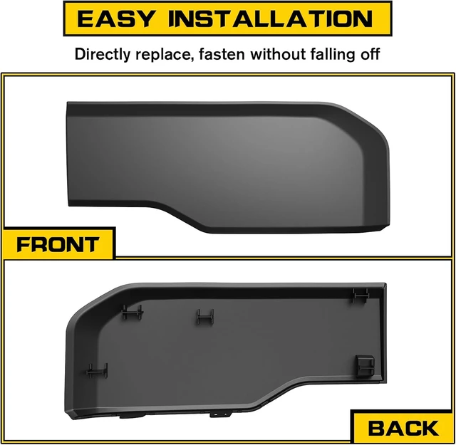Alt view image 5 of 7 - Front Bumper Guards Pads for Ford F-150 2024-2025, Black 2PCS