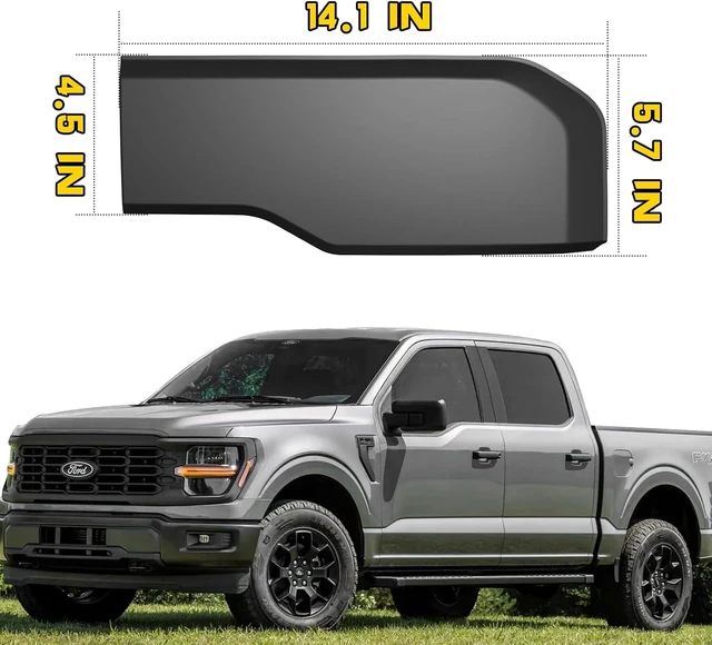 Alt view image 7 of 7 - Front Bumper Guards Pads for Ford F-150 2024-2025, Black 2PCS