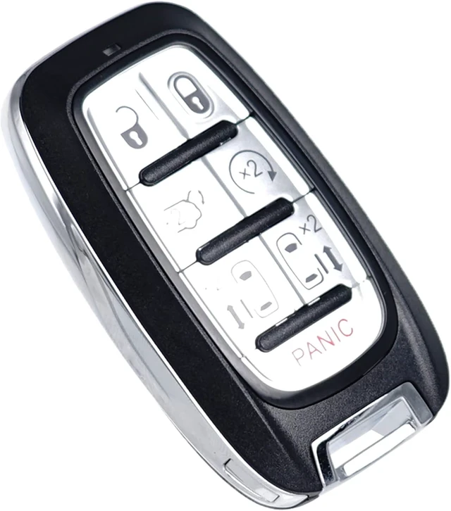 Alt view image 6 of 7 - Key Fob Replacement Fits for Chrysler Pacifica 2017 2018 2019 2020 2021 2022 2023 2024 Voyager 2020-2024 Proximity Smart Keyless Entry Remote Control M3N-97395900 68217832AC 433 Mhz