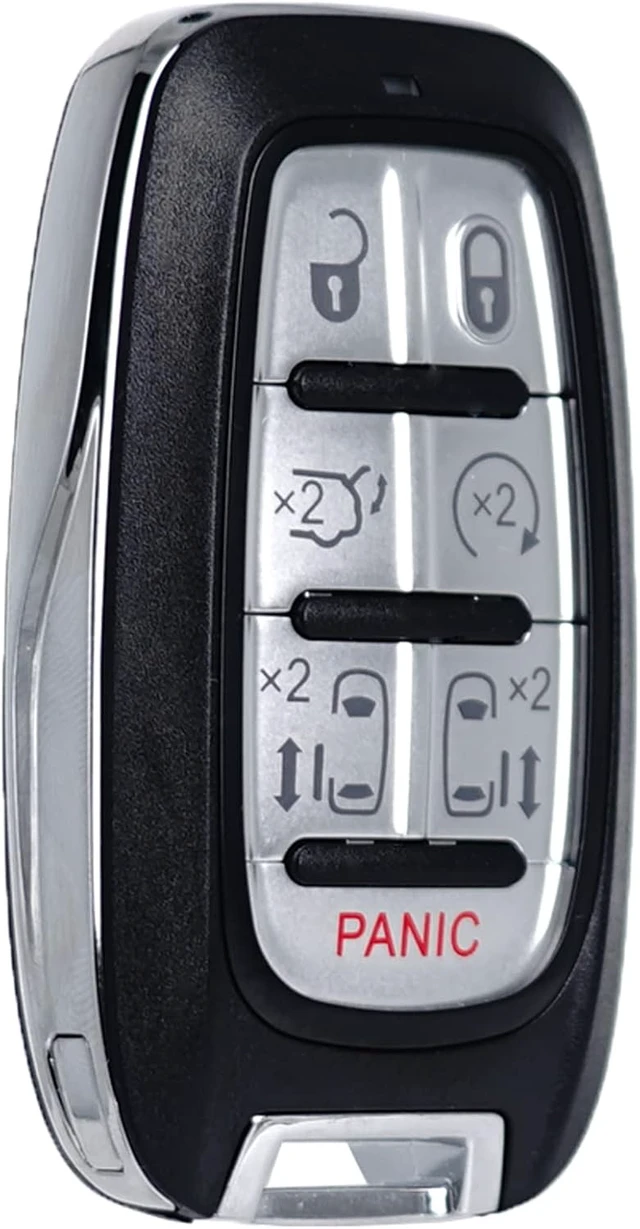Alt view image 7 of 7 - Key Fob Replacement Fits for Chrysler Pacifica 2017 2018 2019 2020 2021 2022 2023 2024 Voyager 2020-2024 Proximity Smart Keyless Entry Remote Control M3N-97395900 68217832AC 433 Mhz