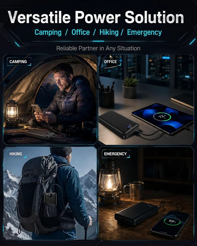Alt view image 6 of 7 - Portable Charger Power Bank 50000mAh Fast Charging External Battery Pack