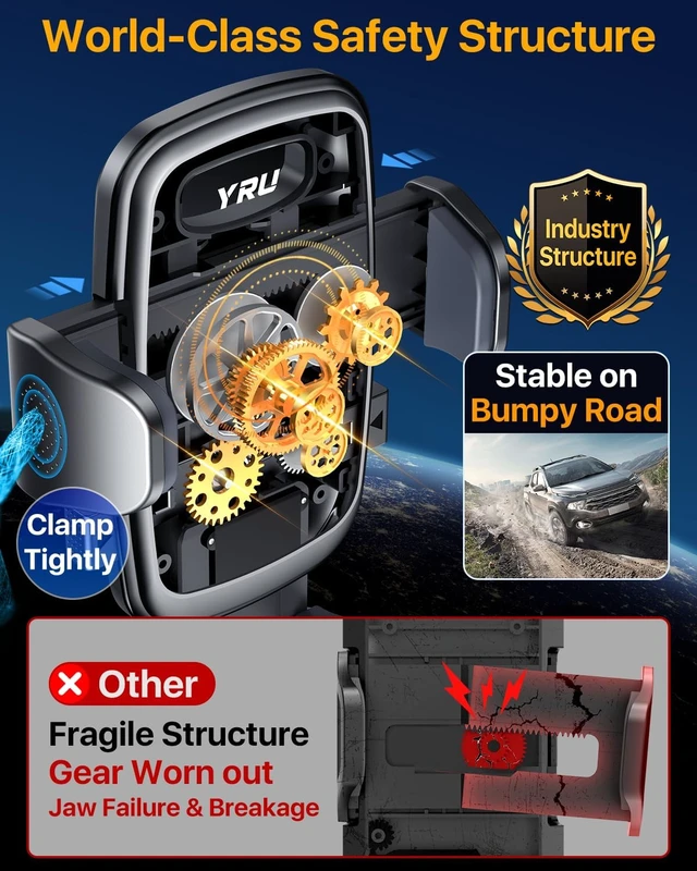 Alt view image 6 of 7 - 2026100+LBS Suction & Flexible Low-Profile Arm Car Phone Holder Mount