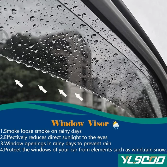 Alt view image 6 of 7 - Window Visors Rain Guards Compatible with 2003-2009 4Runner