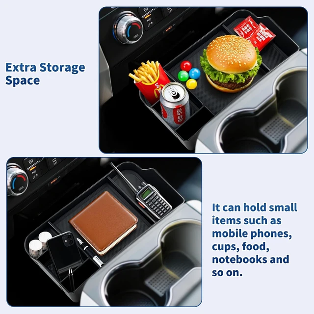 Alt view image 4 of 7 - Upgraded Headrest Organizer&Tray for Ford F-Super Duty(Jump Seat Only)