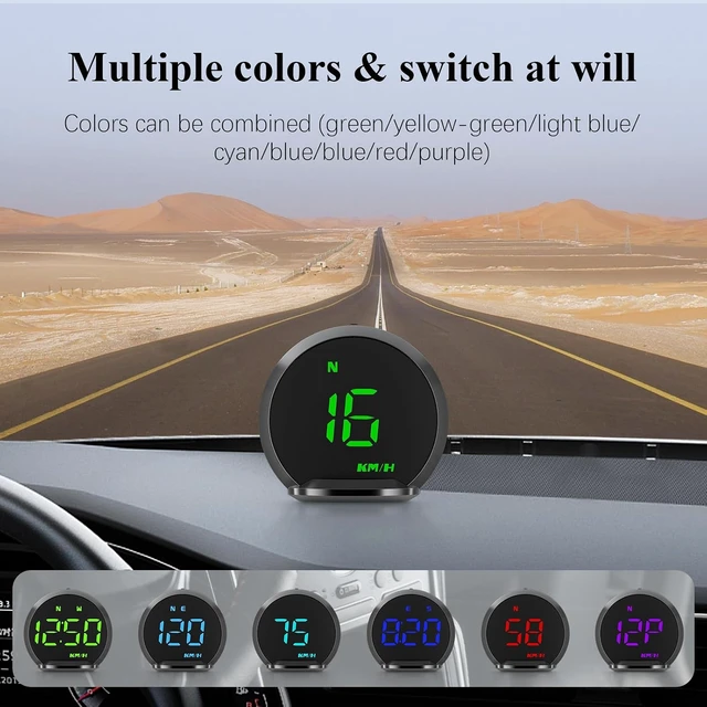 Alt view image 5 of 7 - GPS Speedometer Heads up Display for Cars Digital Speedometer for car