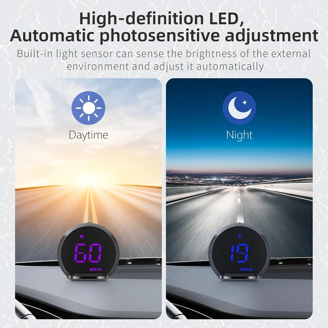 Alt view image 6 of 7 - GPS Speedometer Heads up Display for Cars Digital Speedometer for car