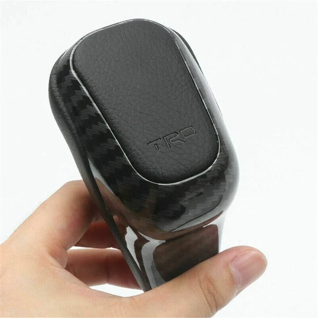 Alt view image 7 of 7 - for Toyota 4Runner TRD 2010-2024/ Tundra TRD Pro 2007-2021 Accessories Car Interior Gear Shift Knob Replacement Matte Black 1pc (Carbon Fiber Grain)
