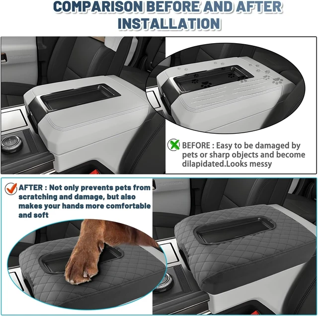 Alt view image 6 of 7 - Hummer EV Armrest Cover,for Hummer EV Accessories Center Console Cover Soft Comfy Thicken Armrest Lid Cover Compatible with 2022 2023 2024 2025 2026 Hummer EV Pickup/SUV