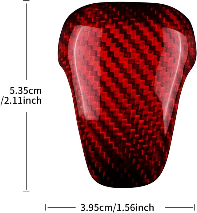 Alt view image 2 of 7 - Red Gear Shift Knob Cover for Subaru Crosstrek Impreza 2024-up