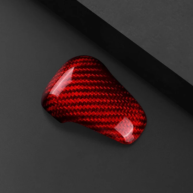 Alt view image 3 of 7 - Red Gear Shift Knob Cover for Subaru Crosstrek Impreza 2024-up