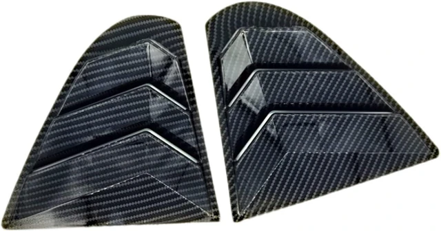 Main image of for Mitsubishi Lancer 2008-2017 Carbon Fiber Black Rear Window Shutter Cover Trim 2pcs Car Accessories