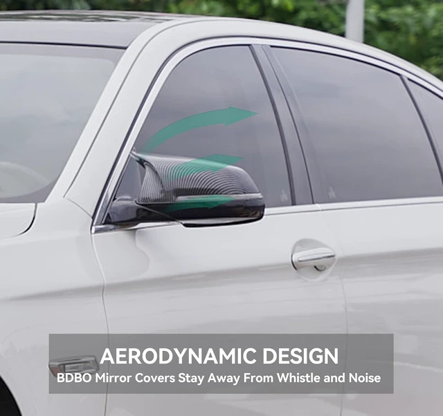 Alt view image 5 of 7 - Mirror Cover Caps Fit for F10 2014-2018 LCI Carbon Fiber Look