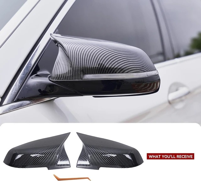 Alt view image 7 of 7 - Mirror Cover Caps Fit for F10 2014-2018 LCI Carbon Fiber Look