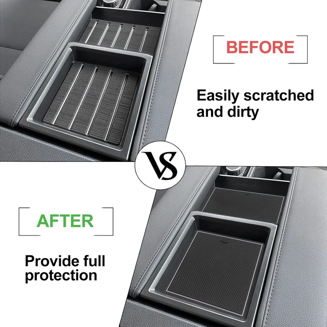 Alt view image 4 of 6 - Cup Holder Door Pocket Inserts for Toyota Tundra 2022-2026 2027 Accessories