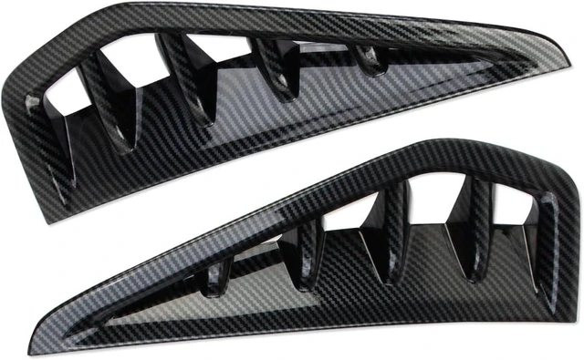 Alt view image 4 of 6 - Side Body Vent Cover Trims Accessories for 2021-2026 RAM 1500 TRX/RHO (Carbon Fiber Style)