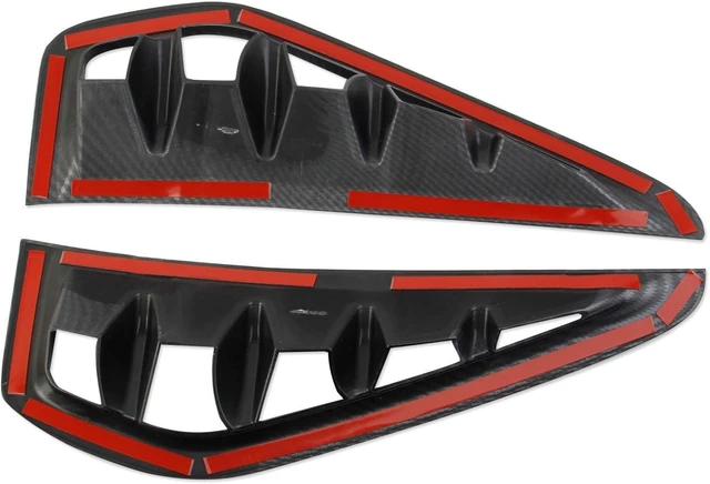 Alt view image 6 of 6 - Side Body Vent Cover Trims Accessories for 2021-2026 RAM 1500 TRX/RHO (Carbon Fiber Style)