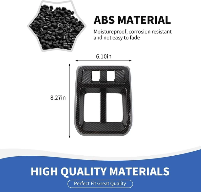 Alt view image 2 of 7 - Carbon Fiber Rear Air Vent Panel Cover Fit for Ford Bronco 2025 2026