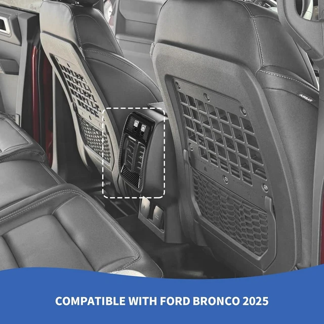 Alt view image 3 of 7 - Carbon Fiber Rear Air Vent Panel Cover Fit for Ford Bronco 2025 2026