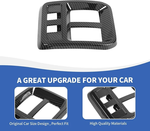 Alt view image 6 of 7 - Carbon Fiber Rear Air Vent Panel Cover Fit for Ford Bronco 2025 2026
