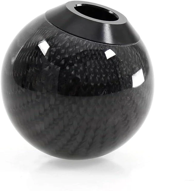 Alt view image 2 of 4 - Fabric Shift Boot Cover with Round Ball Carbon Fiber Shift Knob