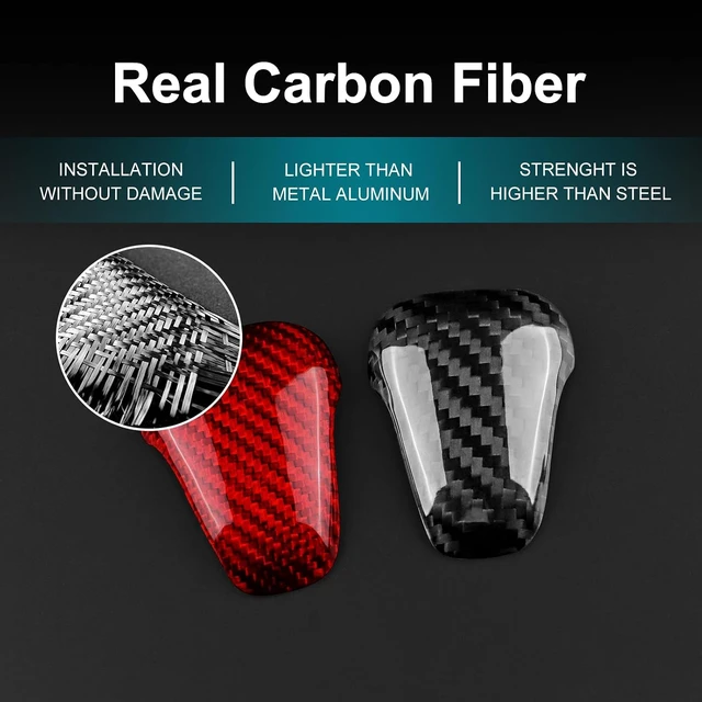 Alt view image 7 of 7 - Red Gear Shift Knob Cover for Subaru Crosstrek Impreza 2024-up