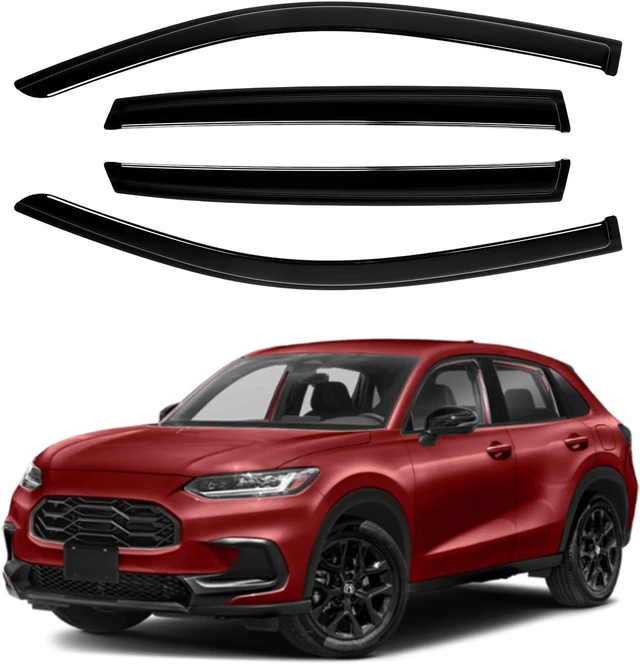 Main image of Window Visors Rain Guards for Honda HR-V 2023-2025 2026 HRV Accessories, Outside-Mount Tape-On Side Window Wind Deflectors Vent Visors Shades Rainproof 4PCS