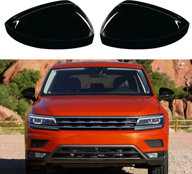 Main image of For Volkswagen Tiguan Mirror Cap 2018-2020,Clip-on,Glossy Black,2PC