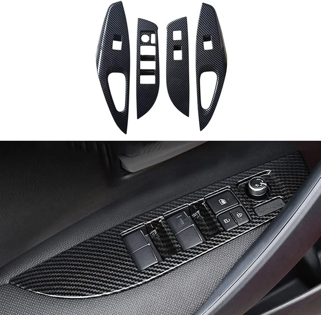 Main image of Fit for Toyota Corolla Sedan 2020 2021 2022 2023 2024 4PCS Carbon Fiber Color Window Switch Decoration Decal Frame Cover Panel Door Handle Armrest North American Version