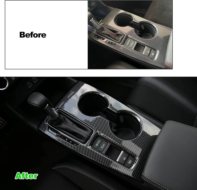 Alt view image 3 of 7 - for 11th Gen Civic 2022-2026 with CVT Gear Panel Cover -Carbon