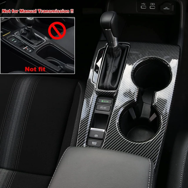 Alt view image 2 of 7 - for 11th Gen Civic 2022-2026 with CVT Gear Panel Cover -Carbon