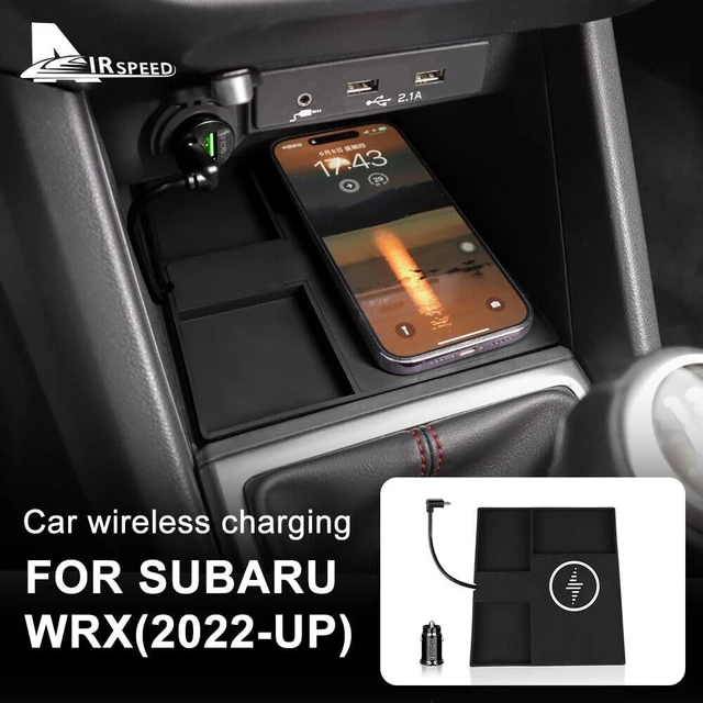 Alt view image 2 of 7 - for 2022-2026 Subaru WRX 15W Fast Wireless Charger, Car Qi Charging Station Pad Mat fits Subaru WRX Accessories